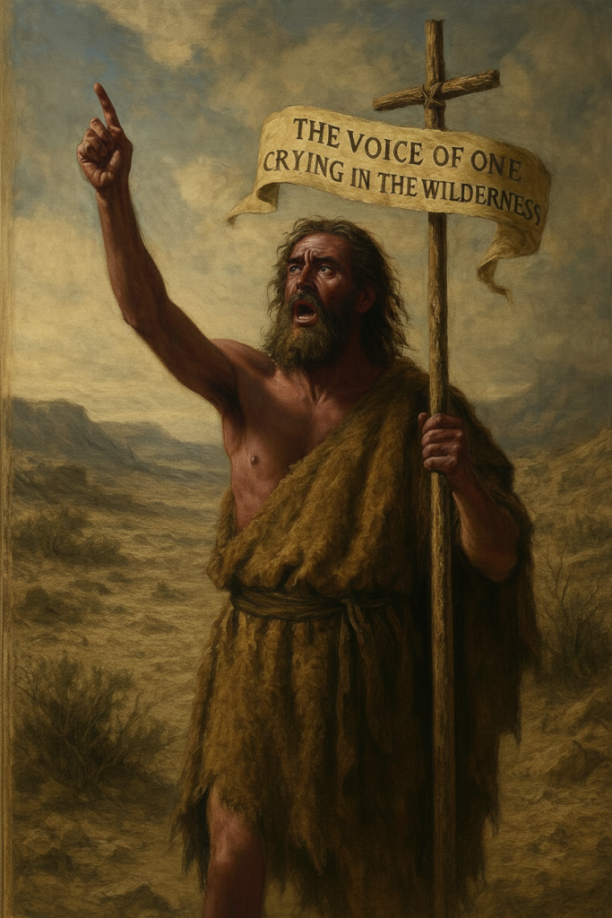 John the Baptist, repent for the Kingdom of Heaven is here