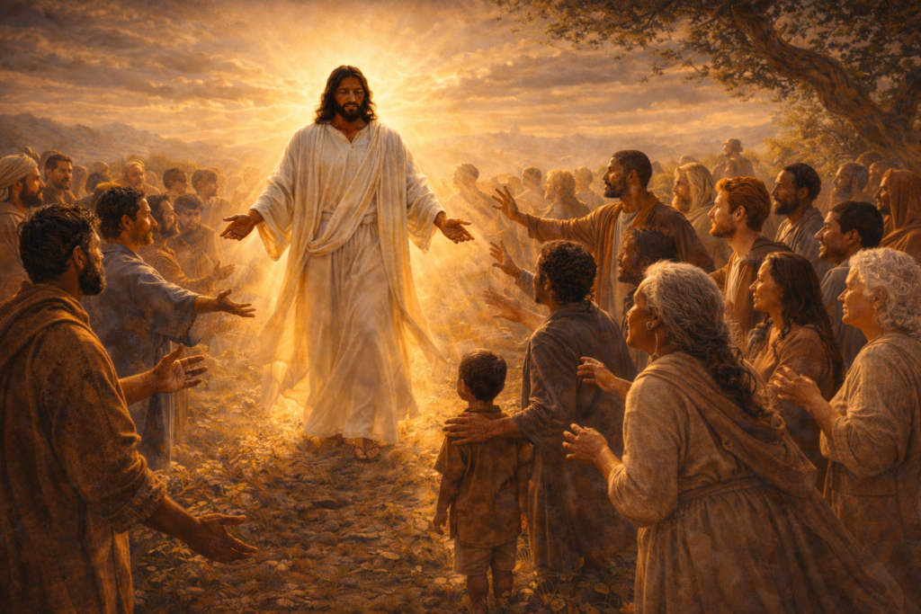 Jesus welcomes all the world