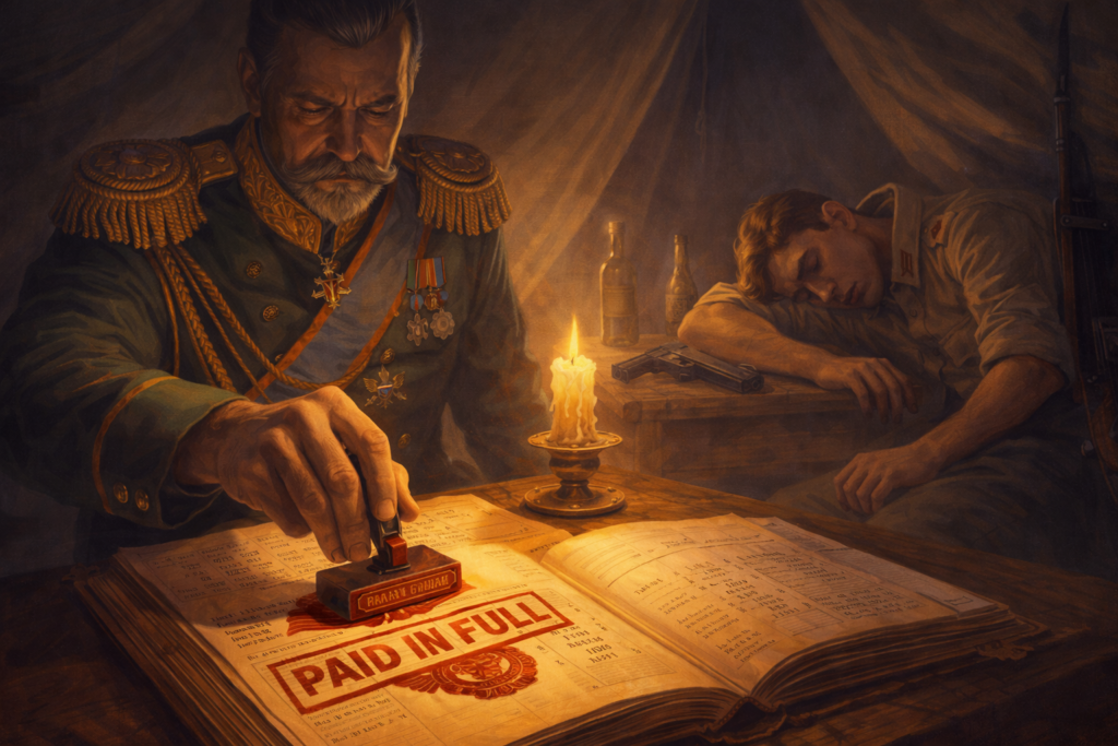 Czar stamps: Debt pain in full