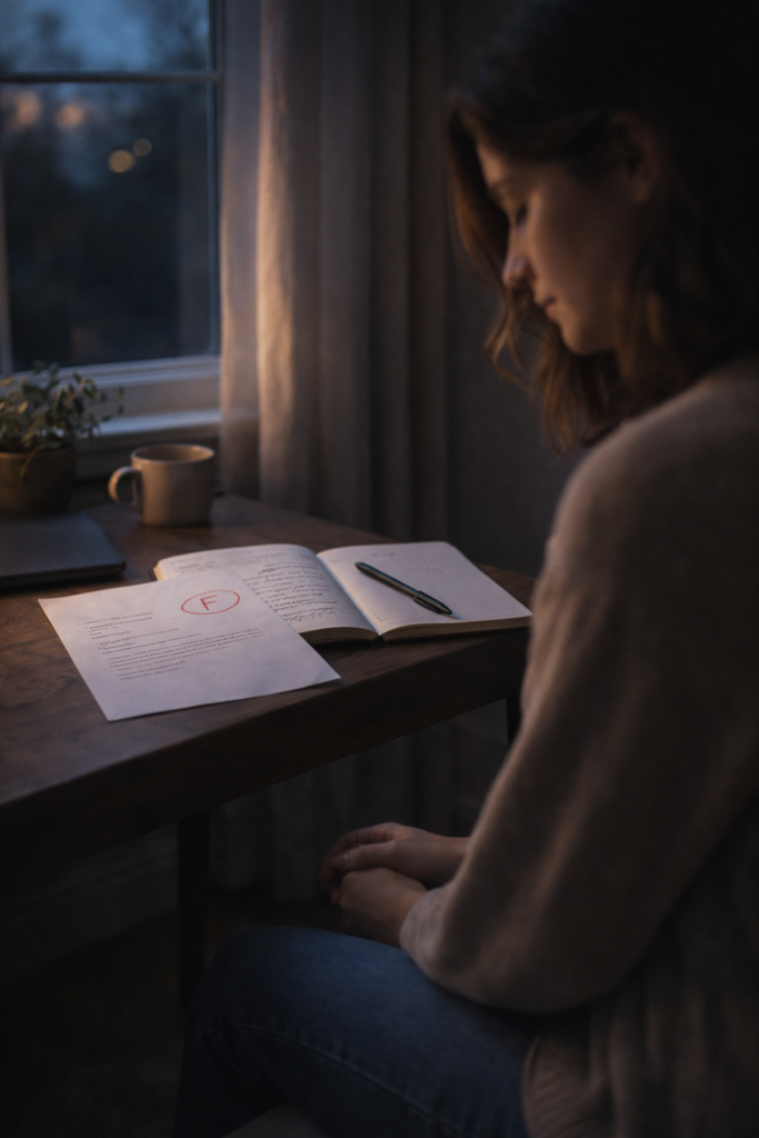 When you feel like you Failed-Failure is a moment. Not an identity.